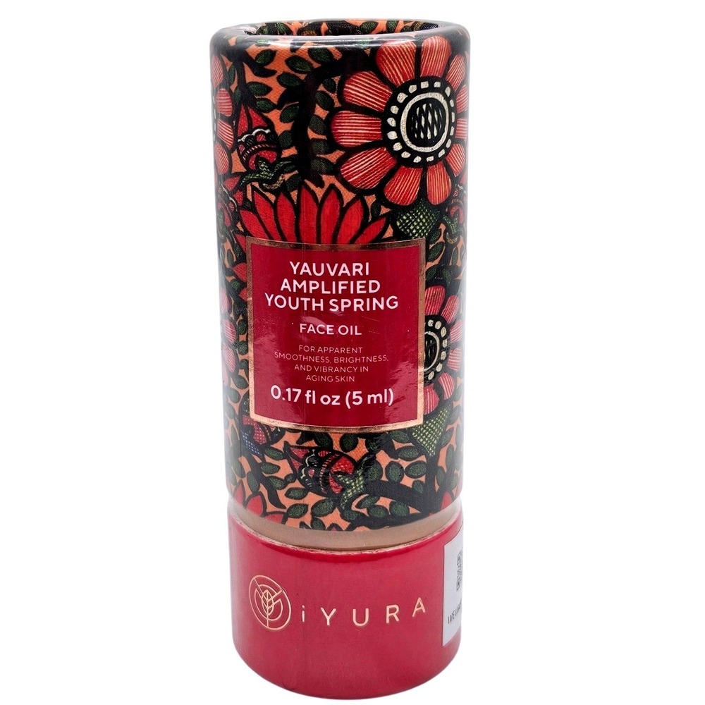 iYURA Yauvari Amplified Youth Spring Face Oil 5ml Ayurvedic Anti-Aging Vegan NEW